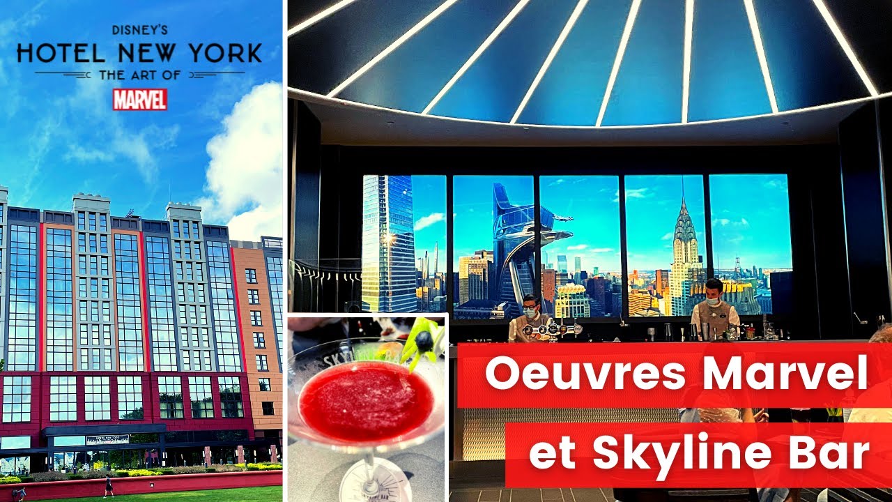 Hotel New York - The Art Of Marvel, visite et test du bar à @Disneyland Paris