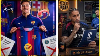ALVAREZ INSISTE C'EST BARÇA OU RIEN ! RAPHINHA SUR LE DÉPART ??