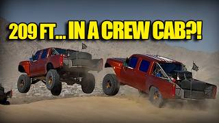 This 6,200lb Crew Cab Just Flew 209 Feet - World Record | 1997 F350