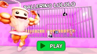 ☕️BALLERINO LOLOLO PRISON RUN! #roblox #scarryobby