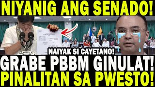 NAYANIG ANG SENADO! GRABE PBBM GINULAT! NAIYAK SI CAYETANO! PINALITAN NASA PWESTO! KAKAPASOK LANG!