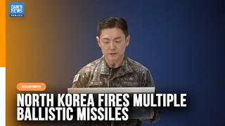 YouTube video thumbnail:  Seoul Says North Korea Fires Multiple Ballistic Missiles Toward East Coast