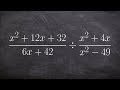 Dividing and Simplifying Rational Expressions