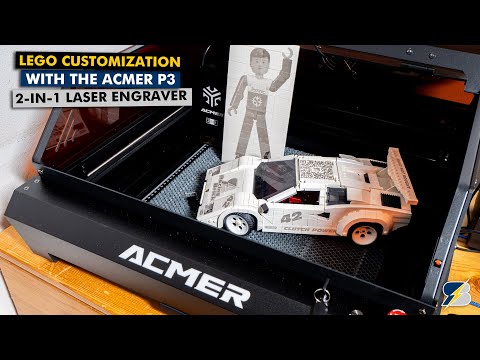 LEGO customization with the ACMER P3 2-in-1 laser engraver