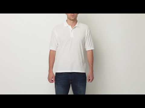 YouTube Russell Men Classic Polycotton Polo Russell 9539M