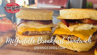 McGriddle Breakfast Sandwich on the Char-Griller Flat Iron | ubbq Recipe