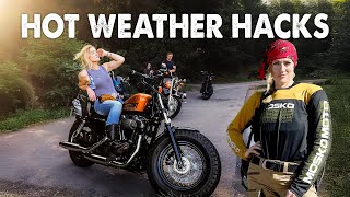 How to Stay Cool on a Motorcycle without compromising safety: Summer Riding Hacks!