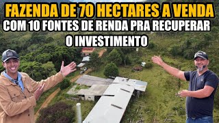 FAZENDA A VENDA COM 10 FORMAS DE RENDA PRONTAS PRA RECUPERAR INVESTIMENTO