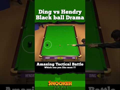 Ding vs Hendry Balck ball Drama| #shorts #youtubeshorts #trending #snooker #ding #juddtrump #ronnie