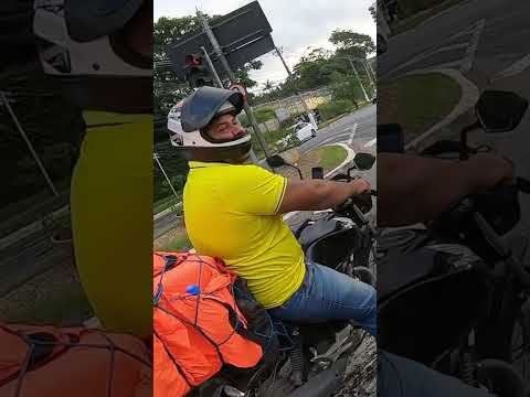 BATEU NO CARRO DA MULHER E FICOU EM CHOQUE 🤦🏾‍♂️😂😂 #motovlog #motoboy #motos