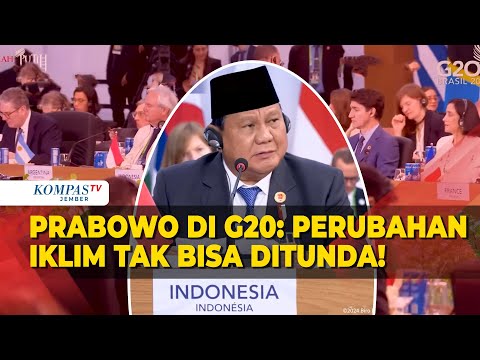 Tegas di KTT G20, Prabowo Soroti Komitmen Iklim Global