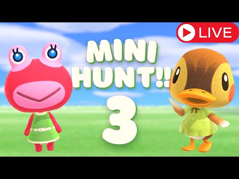 Villager Hunt for Short Villagers!! - MINI WEEK DAY 1 | acnh live