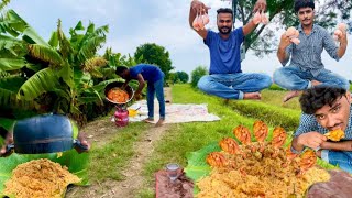 Cooking In Village | Chicken leg’s piece Mandi | Eating Amsr 😋