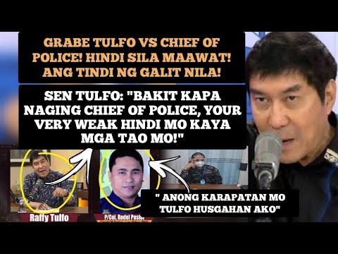 GRABE TULFO VS CHIEF OF POLICE! HINDI SILA MAAWAT GRABE PINATULAN SI IDOL NG PULIS!
