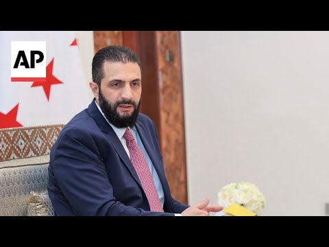 YouTube video thumbnail: Syria's Interim President Says Negotiations With Israel for Security Deal Are Ongoing