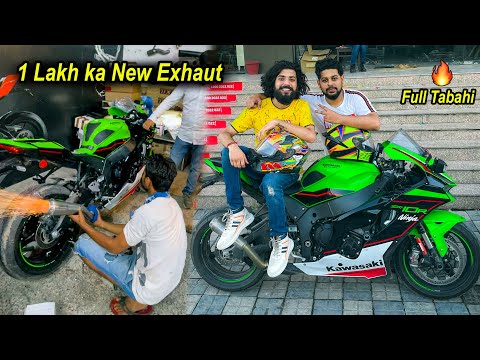 Tabahi wala Exhaust on My New Ninja Zx-10R 😍