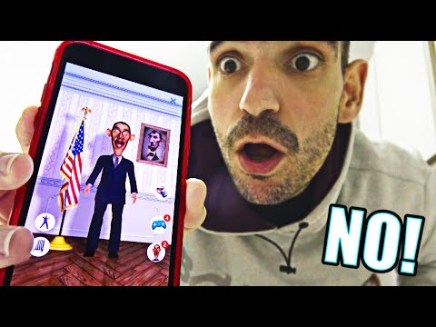 Nunca instales TALKING OBAMA a las 3 AM 😭 (Aparece un Guardaespaldas en mi casa)