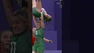 What a legendary save! This is what teamwork looks like. 🏉 #Paris2024 #Olympics