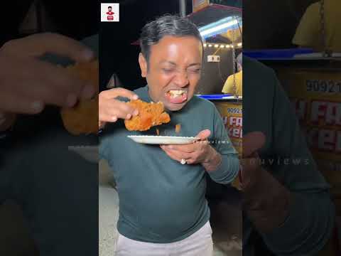 80 ₹ Bun Shawarma | Low budget Kfc Fried crispy Chicken | Thenu views || #shorts