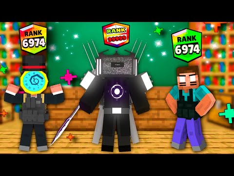 Monster School : Titan DRILLMEN & UPGRADED TV - Minecraft Animation