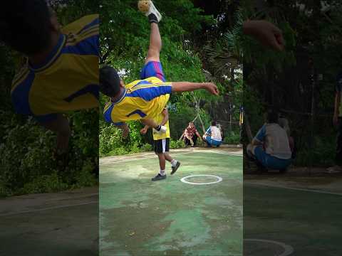 Hard Rollspike #sepaktakraw #salto