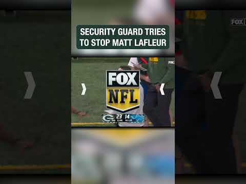 Security Guard tries to stop Packers HC Matt LaFleur ? #NFL #football #Packers