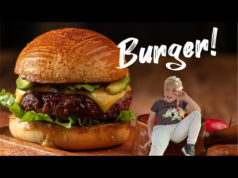 ВКУСНЫЙ БУРГЕР, за 5 минут, простой рецепт от Папы и Евы.