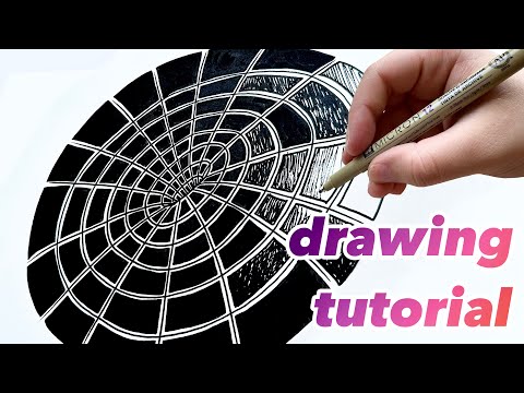 EASY Optical Illusion Doodle Tutorial - isabella.drawsss