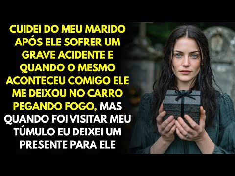 Meu Marido Me Deixou Em Um CARRO EM CHAMAS, Mas No Meu Túmulo Ele Ganhou Um Presente.