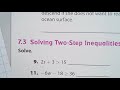 Solving Inequalities and Word Problems