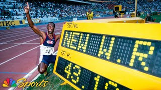 Michael Johnson breaks WORLD RECORD and solidifies legacy in men's 400m at 1999 Worlds | NBC Sports