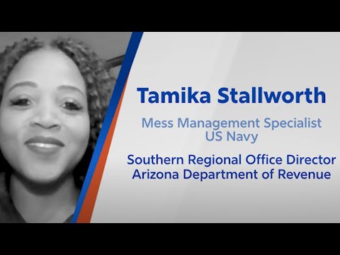 click to watch video of Tamika Stallworth, Office Director with the Arizona Department of Revenue