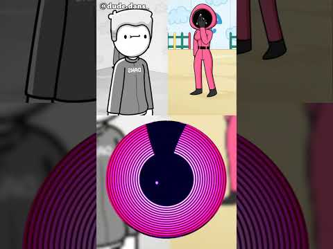 Squid Game Valentine (Pink Guard Cheats For Dude Dans Animation) | Blue Bouncing Square