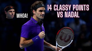 Roger Federer 14 Classy Points vs Nadal in ATP Finals (HD)
