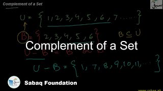 Complement of a Set
