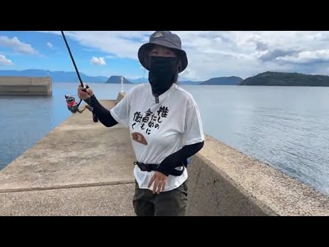 生配信中に妻が６０cmを超える魚を…