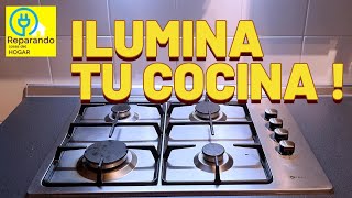 ilumina tu cocina como un PRO! Instala esta lámpara LED bajo la campana