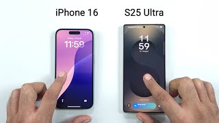 IPhone 16 vs Samsung S25 Ultra - SPEED TEST