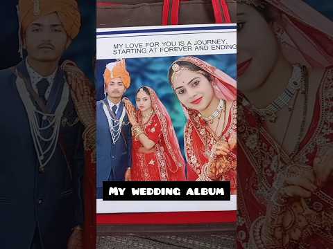 MY WEDDING ALBUM❤️+मेरे मासूम पति😂😂#minivlog #poojasharma #villagelifestyle #viral #shorts