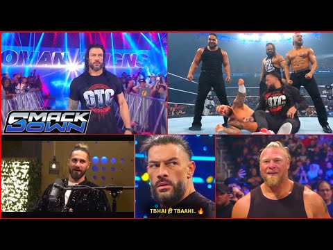 'Roman - Jacob bhai ..🔥' Jacob fatu Destroys Solo , Brock Lesnar returns - WWE SmackDown highlights