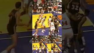 NBA Classic 559 | Tellis Frank Offensive Rebound Dunkback off Kevin Edwards Miss | MIA @ NY - 2/5/90