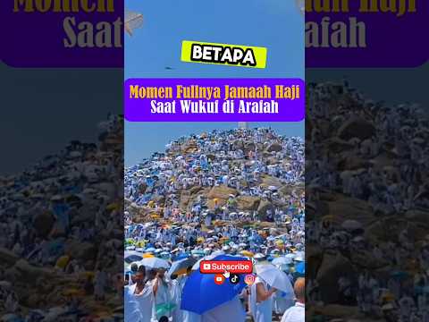 Momen Fullnya Jamaah Haji Saat Wukuf di Padang Arafah #haji #umroh2025 #haji2025