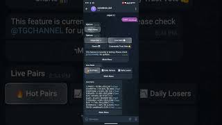 Telegram bot for pairs data from dextools