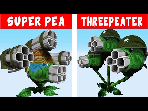 Minecraft vs PvZ โ GATLING PEA | COB CANNON