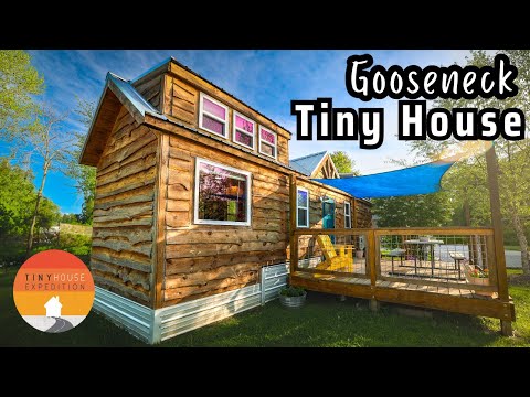 Gorgeous Gooseneck Tiny Home w/ Standing Loft + Design Hacks & Tips!