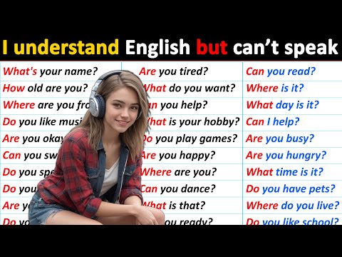 ✅100 question answers to speak English Easily and Fluently / B1 English Listening Practice