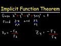 Partial Derivatives and Implicit Differentiation