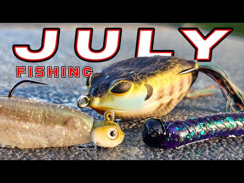 4 Fun Ways To Catch Bass In July! (Day On The Water)