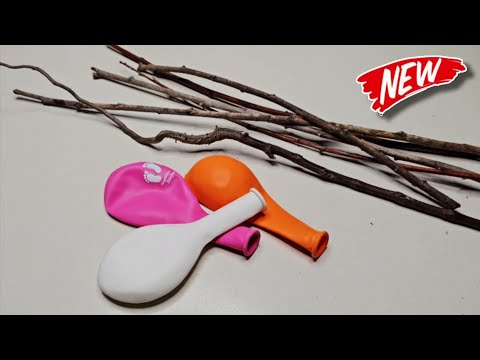 Balloons and Thin Tree Branches? You Won’t Believe This DIY Idea! 👍♻️
