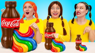 100 LAYERS FOOD CHALLENGE 🌈 15 Fun And Creative Cake Decorating Ideas By 123 GO SCHOOL